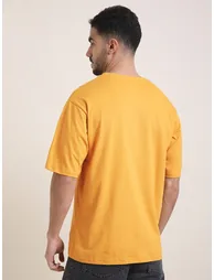 Men Oversized Short Sleeve Printed T-Shirt - 3