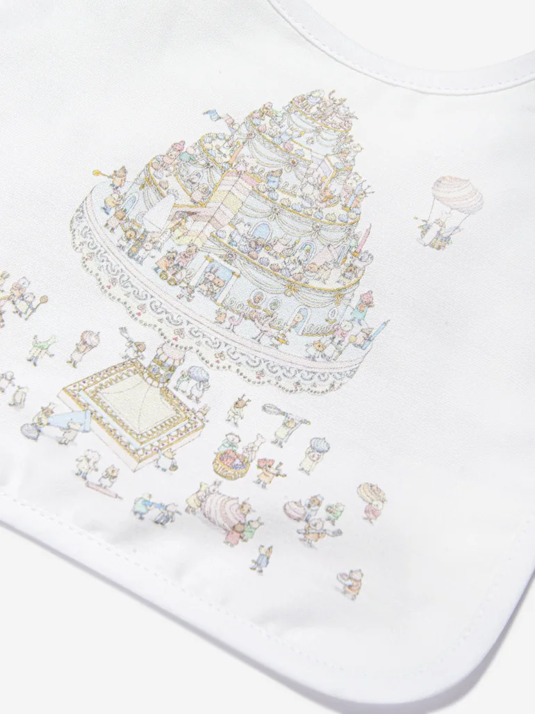 Baby Satin Le Gateau Bib in Multicolour - 6