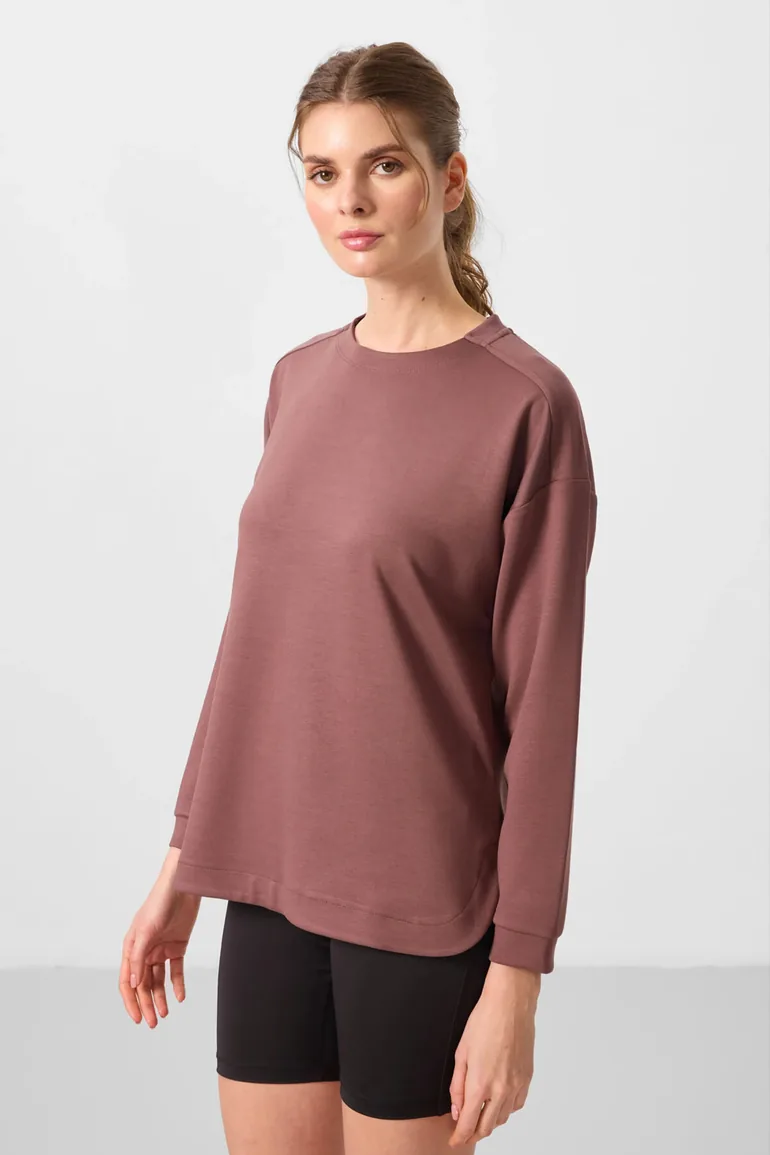 TOMMY Long-sleeve Jersey Tunic Top - 3