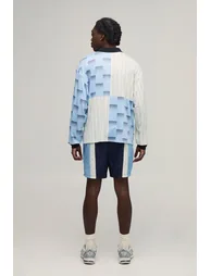 Oversized Homme Printed Rugby Polo - blue - 1