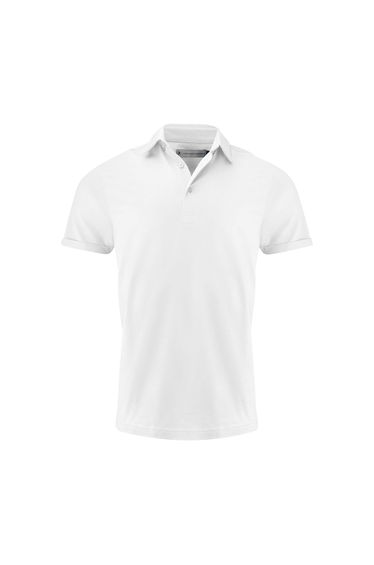 James Harvest Mens American Supreme Polo Shirt - White