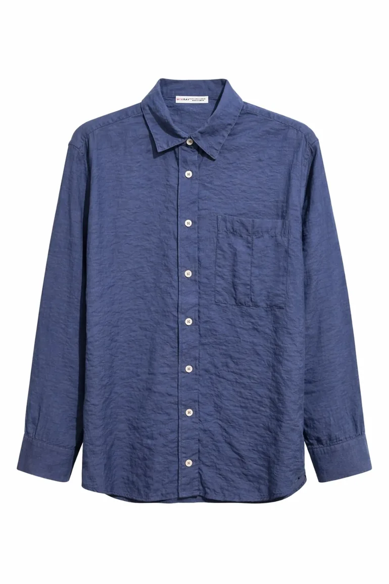 Mixray Relaxed Fit Shirt with Pocket