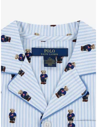 Boys Bear Short Pyjamas Set in Blue - 2