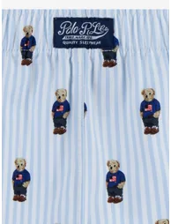 Boys Bear Short Pyjamas Set in Blue - 3