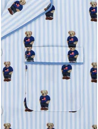 Boys Bear Short Pyjamas Set in Blue - 4