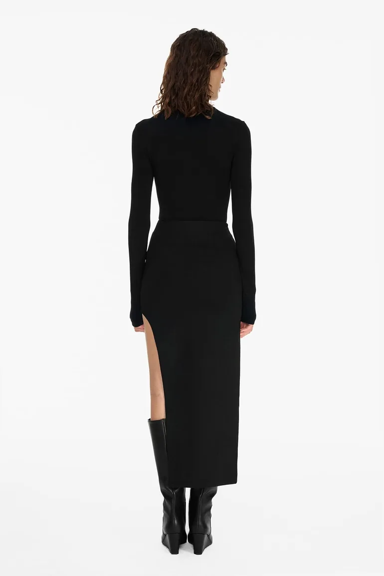 Turtleneck Fitted Blouse - 2