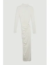 Premium Viscose Jersey Ruched  Dress - 3