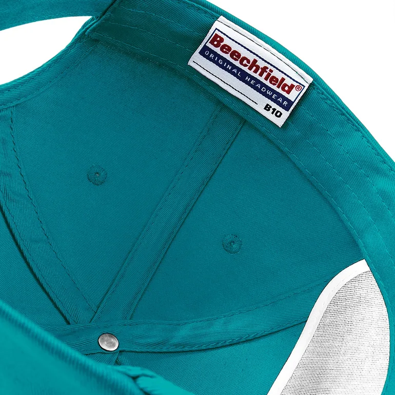 Beechfield Unisex Plain Original 5 Panel Baseball Cap - Emerald - 2