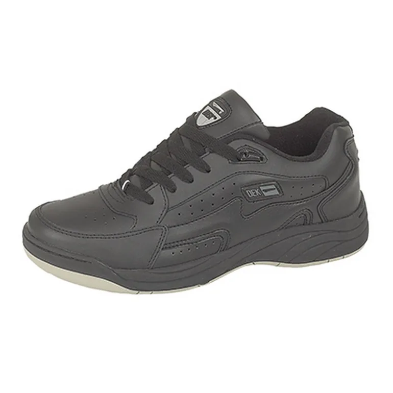 Dek Mens Orleans Fuller Fitting Trainers - Black