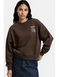 Cotton Crew Neck Sweatshirt - 1