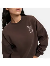 Cotton Crew Neck Sweatshirt - 2