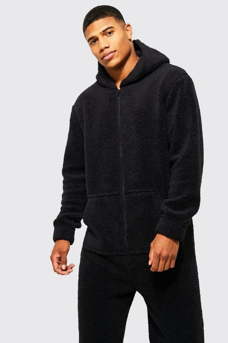 Borg Onesie - black - 2
