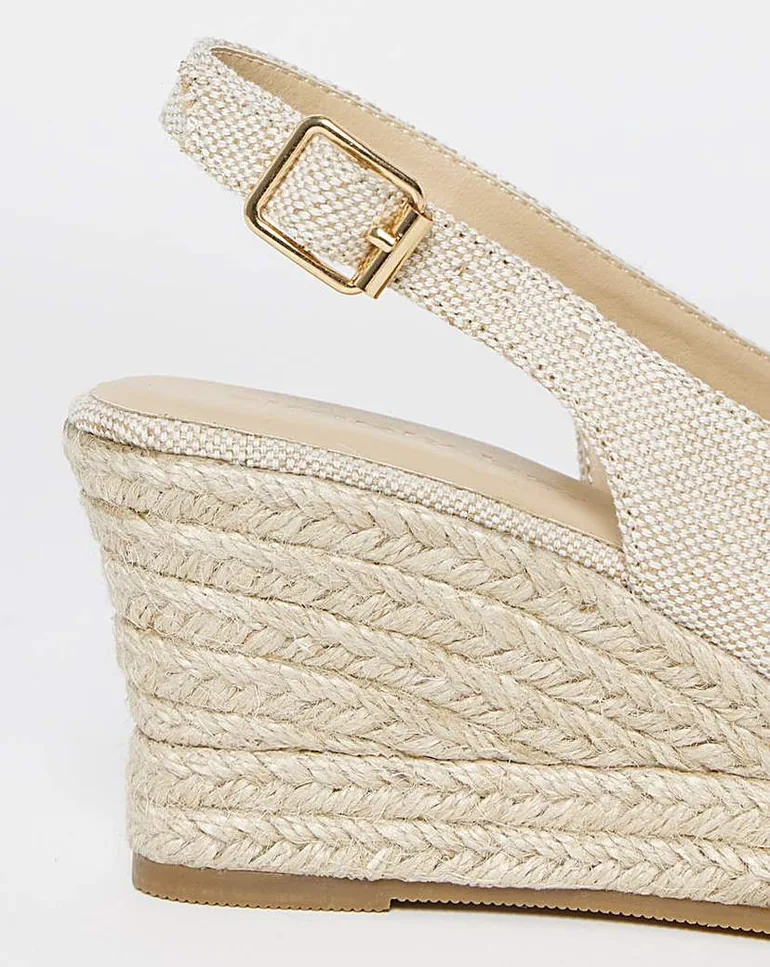 Espadrille Slingback Extra Wide Fit - 1