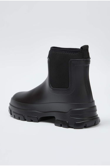Black Flat Sole Women's Rain Boots product thumbnail 4