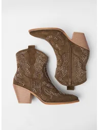 Diamante Cowboy Boots - 1