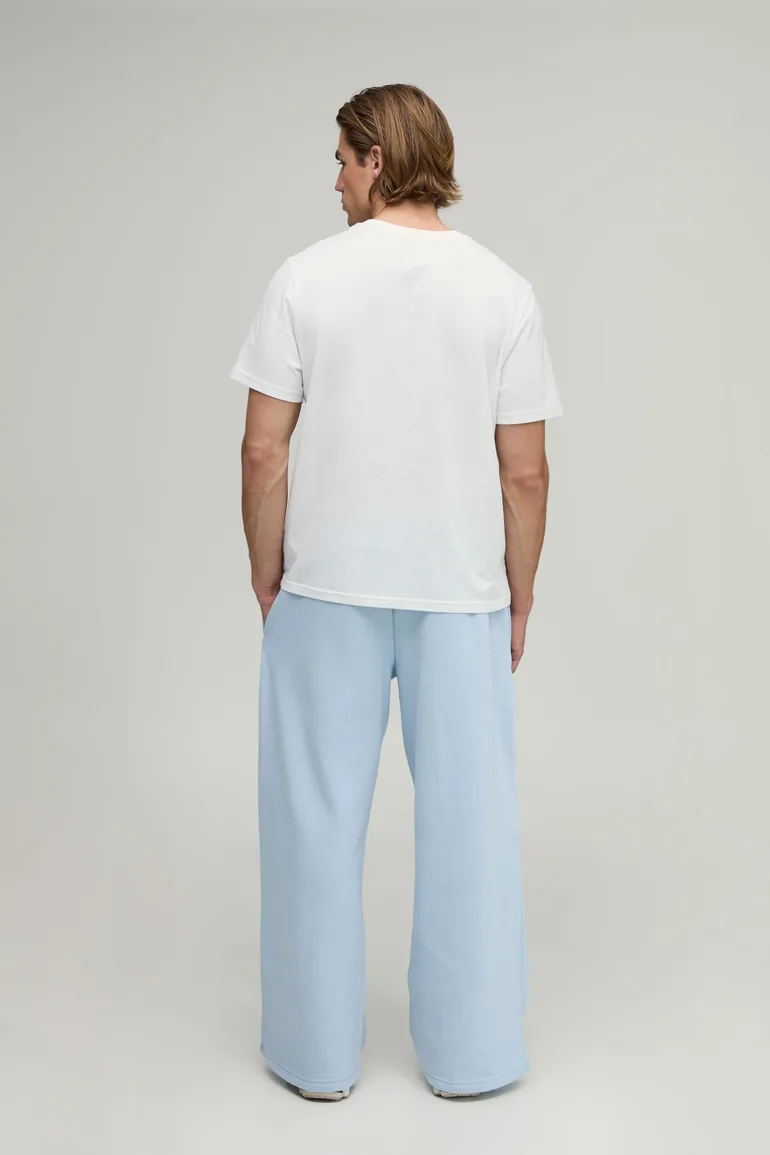 Essential Wide Leg Jogger - light blue - 2