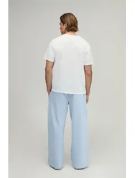 Essential Wide Leg Jogger - light blue - 2