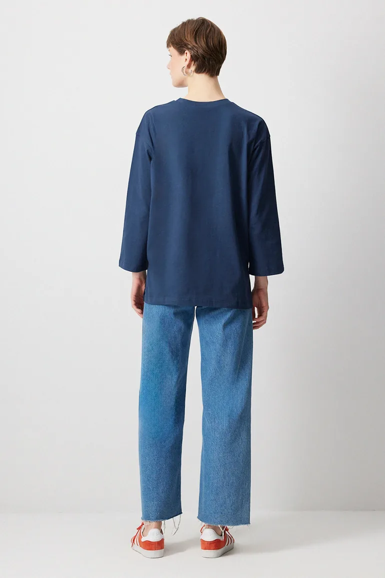 BASIC KNITTED SWEATSHIRT - 3