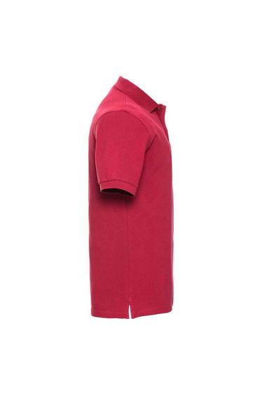Russell Mens Classic Cotton Pique Polo Shirt - Classic Red product thumbnail 3