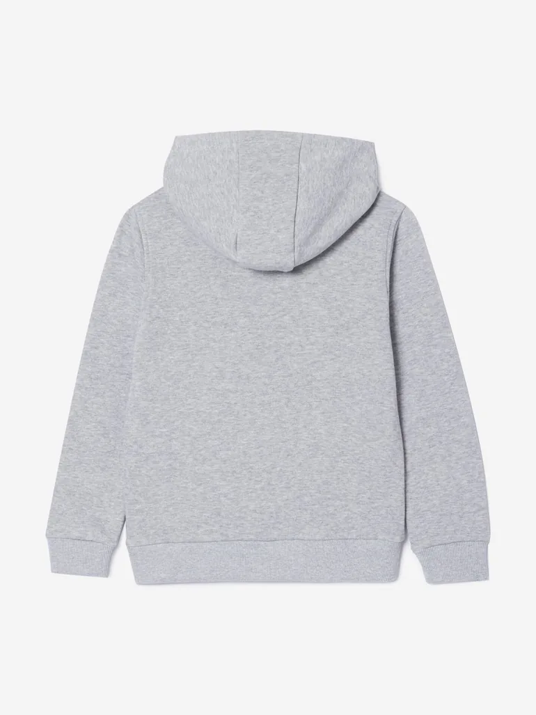 Lacoste Boys Core Fleece Full Zip Hoodie in Grey - 1