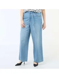 Low-Rise Wide-Leg Denim Jeans BLUE - 1