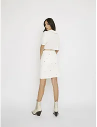 Glamorous White Daisy Print Mini Skirt - 2