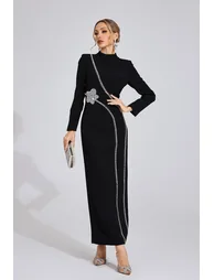 Eluned Black Diamond Maxi Dress - 2
