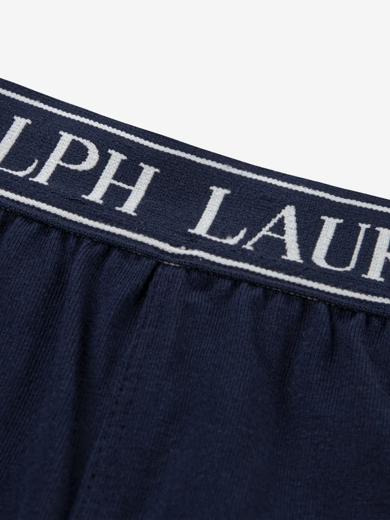 Ralph Lauren Girls Short Pyjama Set in Navy - 4