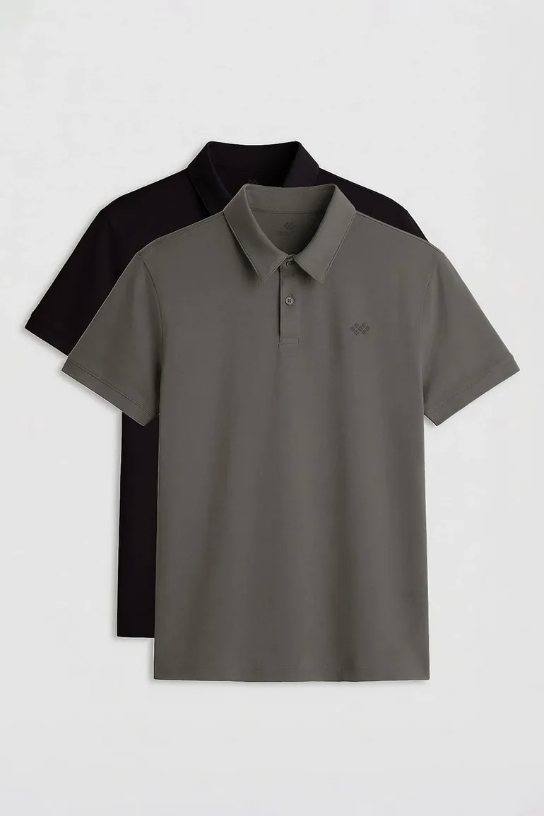 TOMMY Men's Cotton-Blend Polo T-Shirt - 2