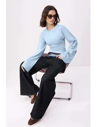 Light Blue Blouse - 2