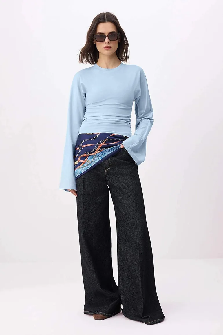 Light Blue Blouse - 1