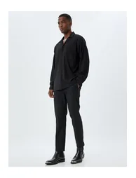 Basic Shirt Long Sleeve Turn-down Collar Pocket Detail Buttoned Regular Fit
