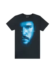 Game of Thrones Mens Jon Snow Winter Is Here T-Shirt - Black