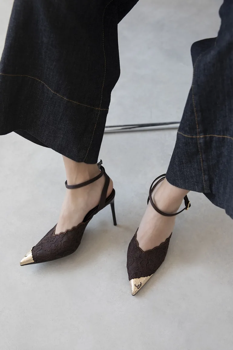 Jemima Women's Dantel Heeled Shoes
