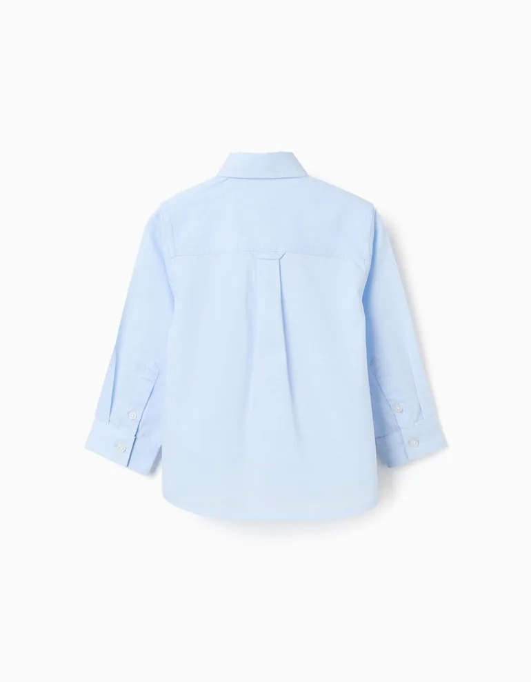 LS SHIRT DOBBY LIGHT BLUE - 2