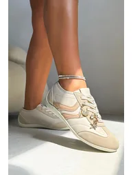 Sparkly Charm Horizon Trainers Nude - 4