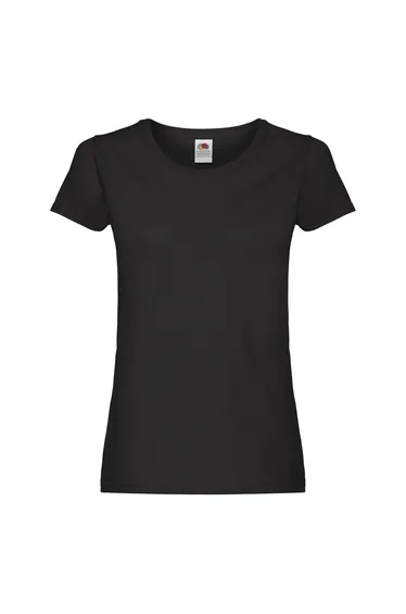 Fruit of the Loom Womens/Ladies T-Shirt - Black