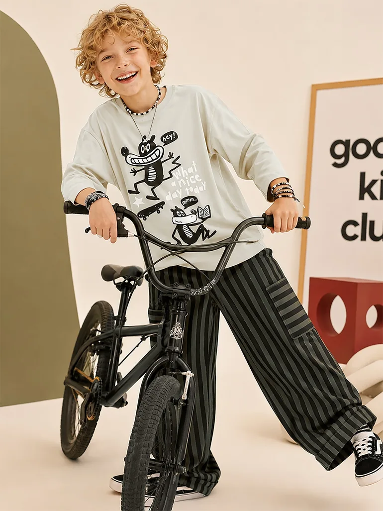 Nice Day Boy's T-shirt Trousers Set - 1