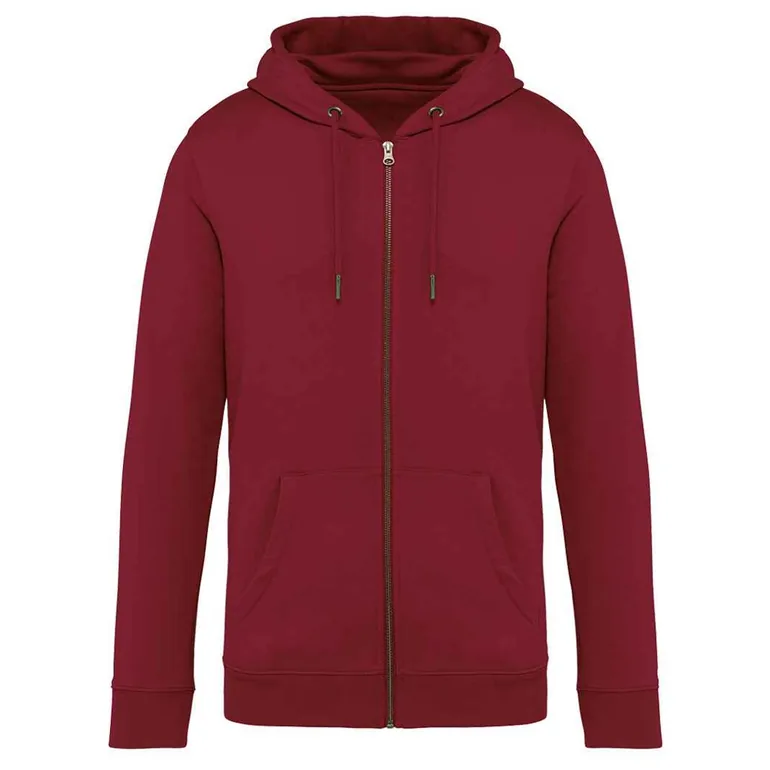 Native Spirit Unisex Adult Full Zip Hoodie - Hibiscus Red