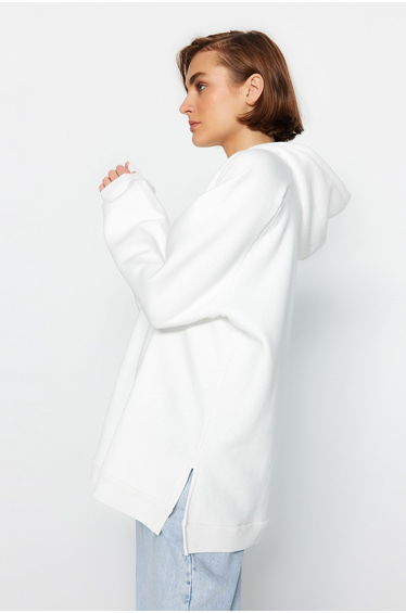Sweatshirt - Ecru - Oversize product thumbnail 2