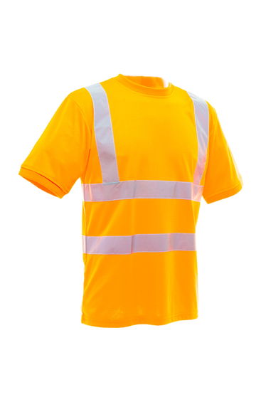 Yoko Ladies/Womens Hi-Vis Short Sleeve T-Shirt - Hi Vis Orange