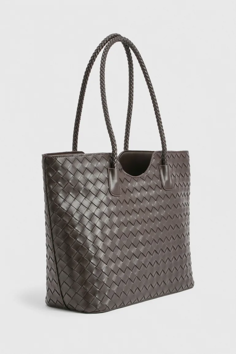 حقيبة كتف بوهو باللون البني - 2