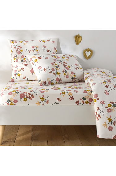 Rosine Fitted Sheet in Cotton Flannel For Mattress Height 25cm