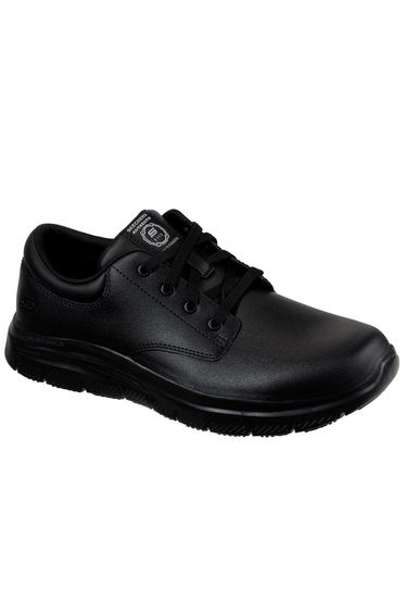 Skechers Mens Flex Advantage Fourche Leather Trainers - Black