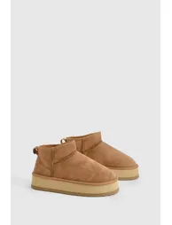 Ultra Mini Platform Cosy Boots - 1
