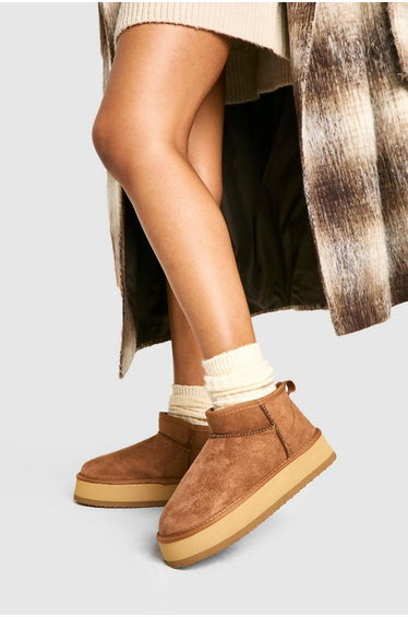 Ultra Mini Platform Cosy Boots