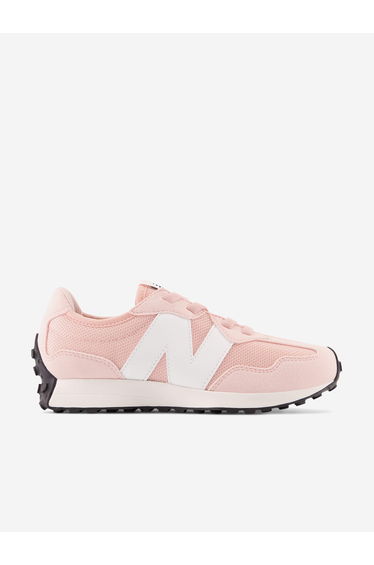 New Balance Girls 327 Lace Up Logo Trainers in Pink