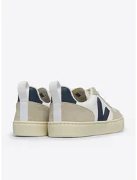 حذاء رياضي أطفال جلد برباط - أبيض - 2