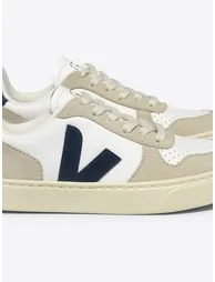 حذاء رياضي أطفال جلد برباط - أبيض - 3