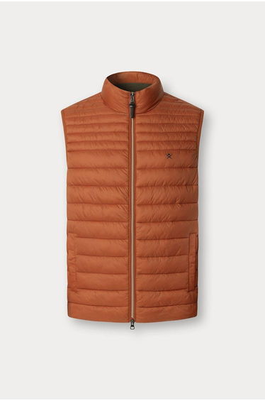Ultra Light Weight Gilet Burnt Orange